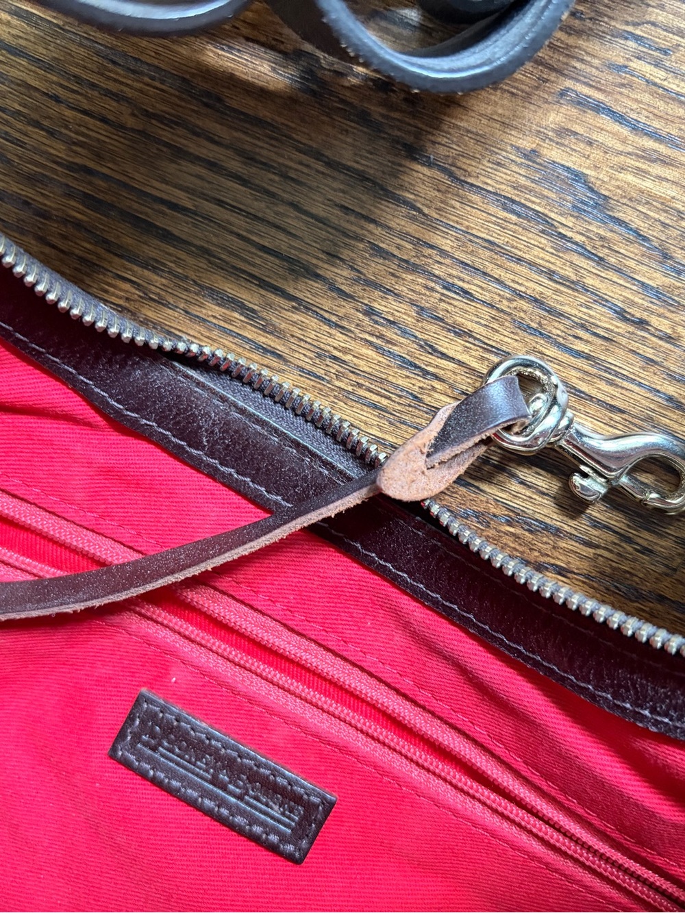 Dooney & Bourke Brown and Cream Giraffe-Print Shoulder Bag - Picture 7 of 8